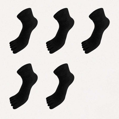 Chaussettes antibactériennes d'alignement à cinq orteils grande taille (5 paires)