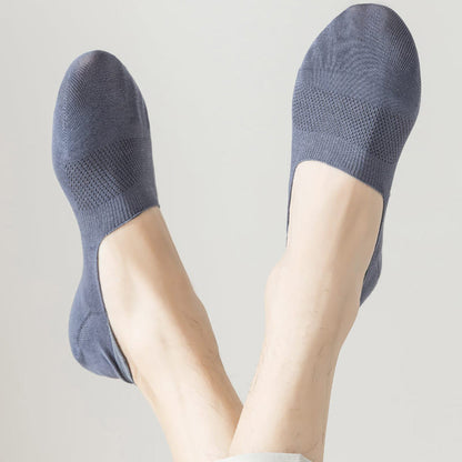 Chaussettes invisibles élastiques en maille Plusock (5 paires) - image 4