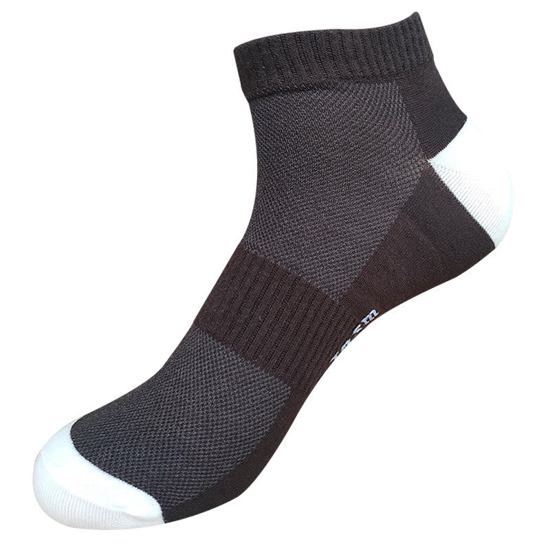 Chaussettes montantes en maille à lettres (5 paires) - Café - EU42-48 (US8-13) - image 10