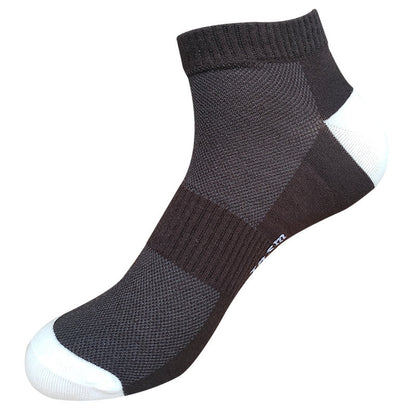 Chaussettes montantes en maille à lettres (5 paires) - Café - EU42-48 (US8-13) - image 10
