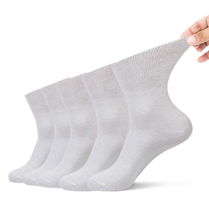 Chaussettes quart de cercle non serrées (5 paires) - 44-48 - Blanc - image 9