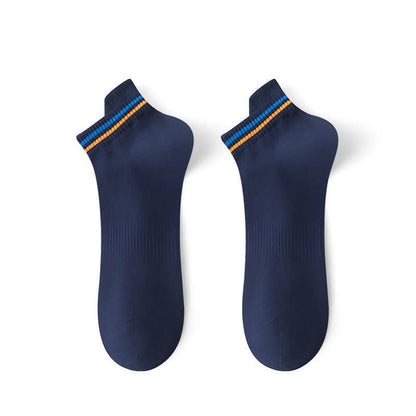 Chaussettes de sport anti-transpiration à rayures grande taille (5 paires)