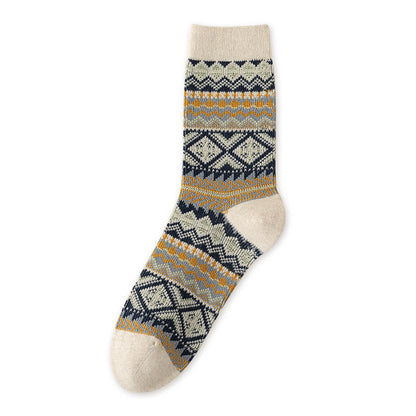 Chaussettes rétro respirantes mi-mollet (3 paires) - image 13