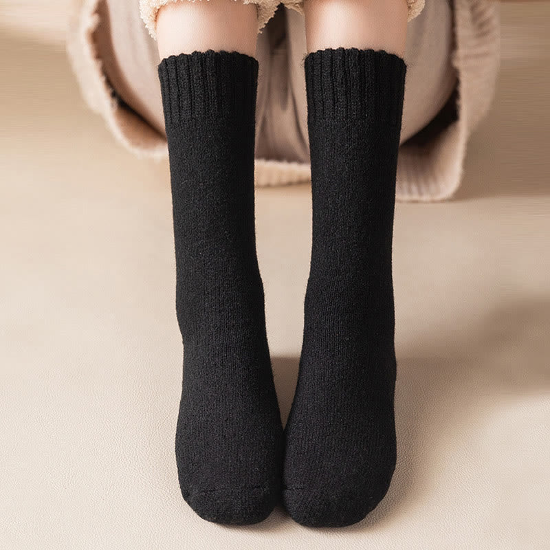 Chaussettes épaisses grandes tailles (5 paires) - image 0