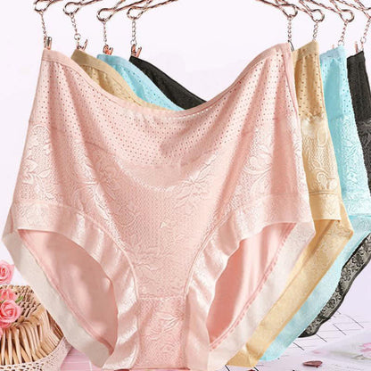 Culotte fine taille haute grande taille (5 paires)