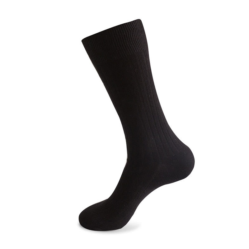 Chaussettes rayées unies (3 paires) - Noir - EU46-50 (US12-15) - image 11