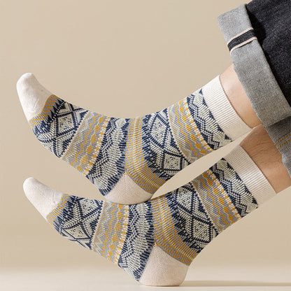 Chaussettes rétro respirantes mi-mollet (3 paires) - image 3