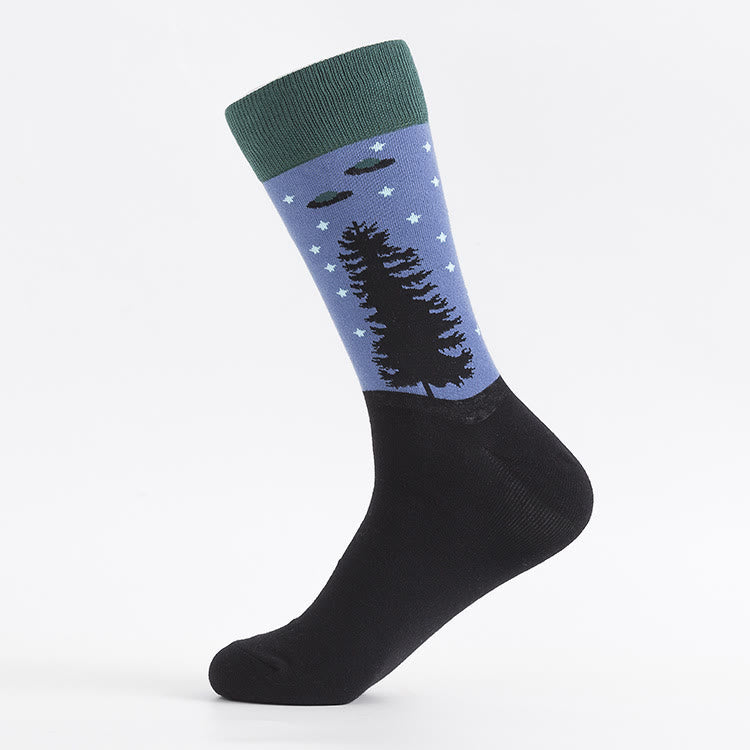 Chaussettes Alien Extraterrestre Crew (5 paires) - image 1