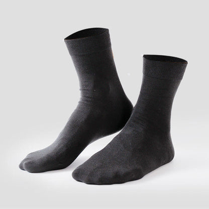 Chaussettes mi-mollet douces et unies (5 paires) - image 5