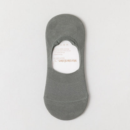 Chaussettes invisibles élastiques en maille (5 paires) - Vert armée - EU39-46 (US5-12) - image 16