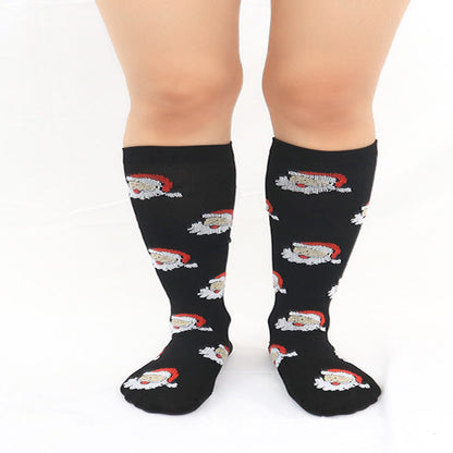 Chaussettes de compression hautes pour le sport de Noël (6 paires) - image 1