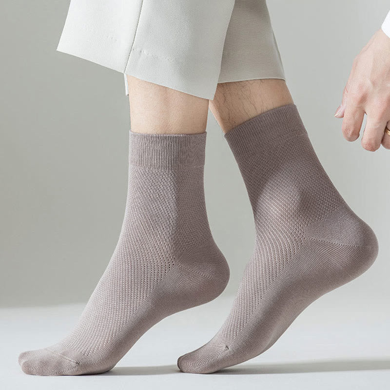 Chaussettes courtes en maille multicolore Plusock (5 paires) - image 4