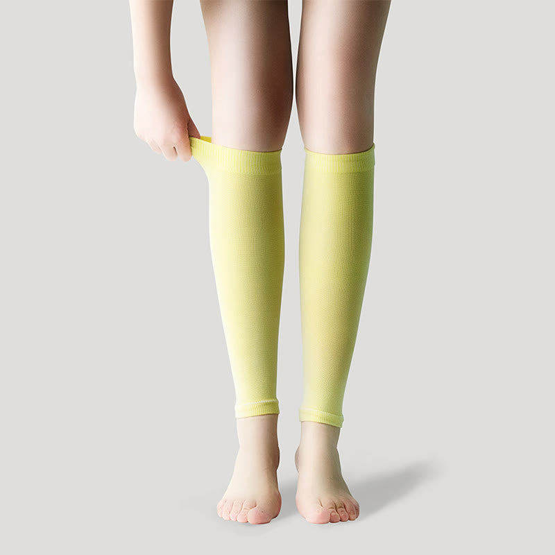 Chaussettes de compression unisexes Ice Silk Footless Cool - Jaune - XL - image 33