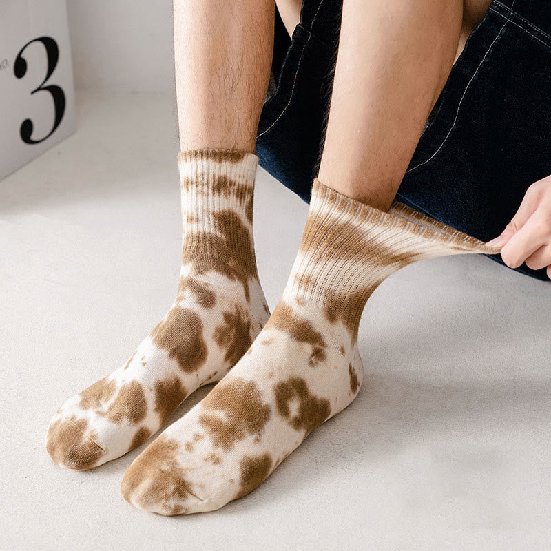 Chaussettes tie-dye quart de tour (5 paires) - image 2