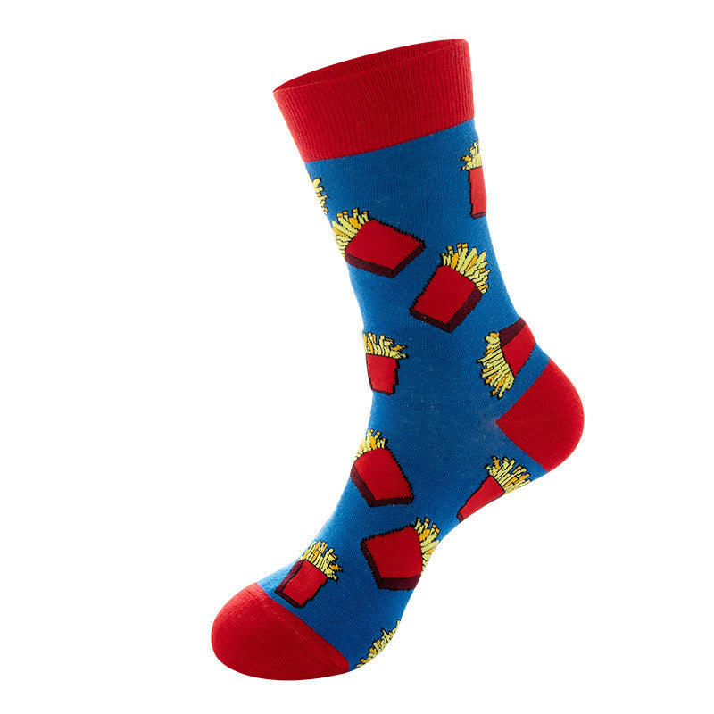 Chaussettes ras du cou à imprimé abstrait grande taille (5 paires)