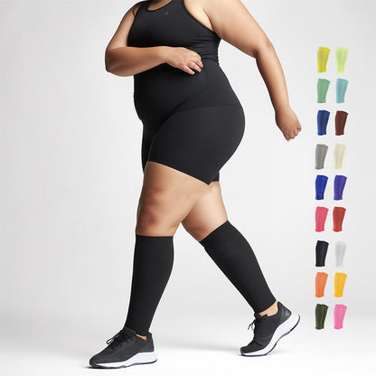 Chaussettes de compression multicolores à larges mollets