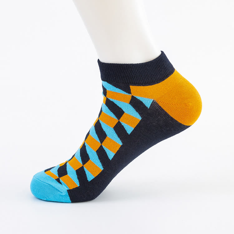 Chaussettes à motifs losanges (5 paires) - image 2