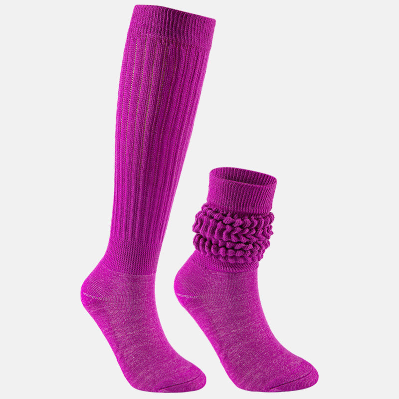 Chaussettes souples couleur bonbon (2 paires) - Violet - EU36-42 (US3-8.5) - image 12