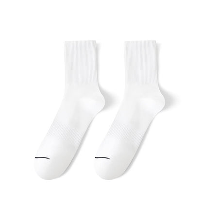 Chaussettes mi-mollet confortables et unies Plusock (6 paires) - EU39-48 (US6-13) - Blanc - image 1