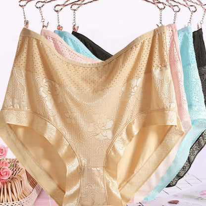 Culotte fine taille haute grande taille (5 paires)