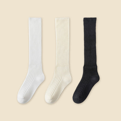 Chaussettes souples élégantes de couleur unie (3 paires)