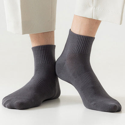 Chaussettes mi-mollet en maille sans couture grande taille (5 paires)