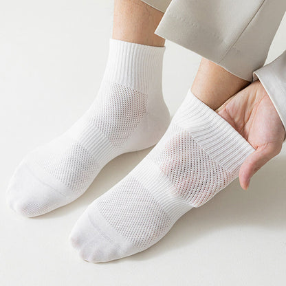 Chaussettes mi-mollet en maille sans couture grande taille (5 paires)