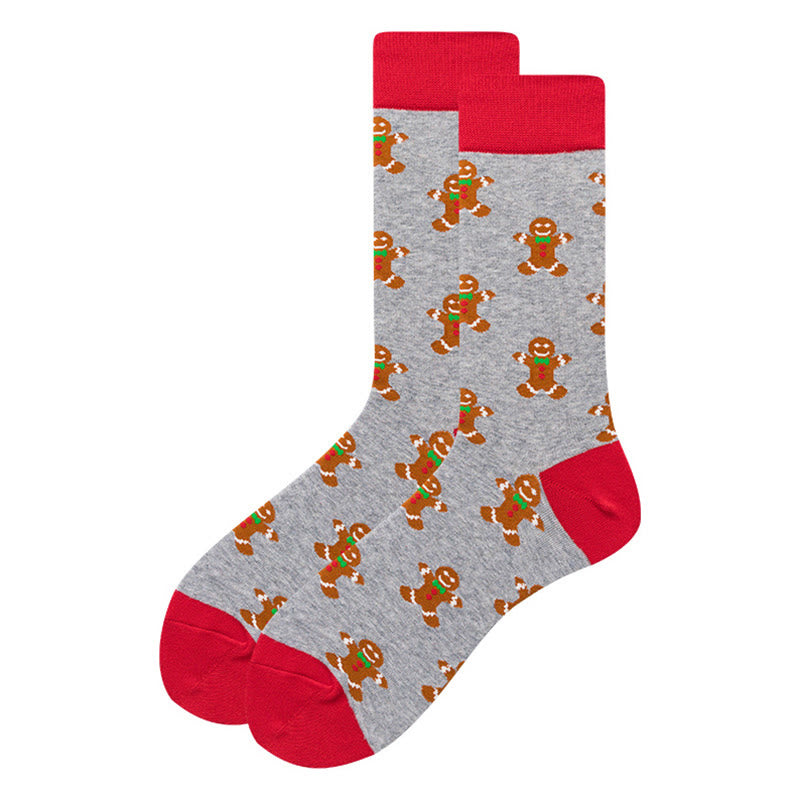 Chaussettes fantaisie extensibles de Noël (6 paires) - image 5