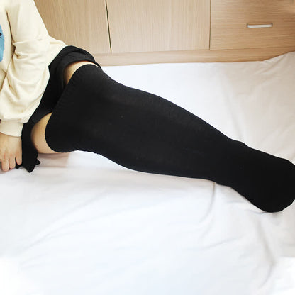 Chaussettes hautes en coton épais - Noir - Normale - image 4