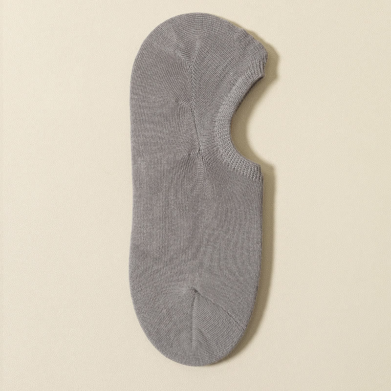 Chaussettes invisibles antidérapantes Plusock (5 paires) - Gris clair - EU39-46 (US5-12) - image 21