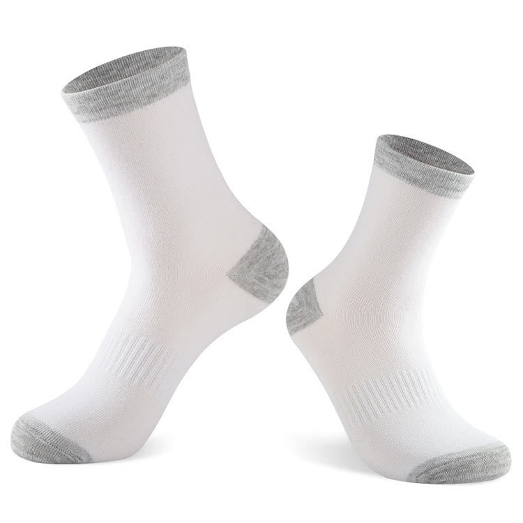 Chaussettes basses grises à bords francs (3 paires) - image 3