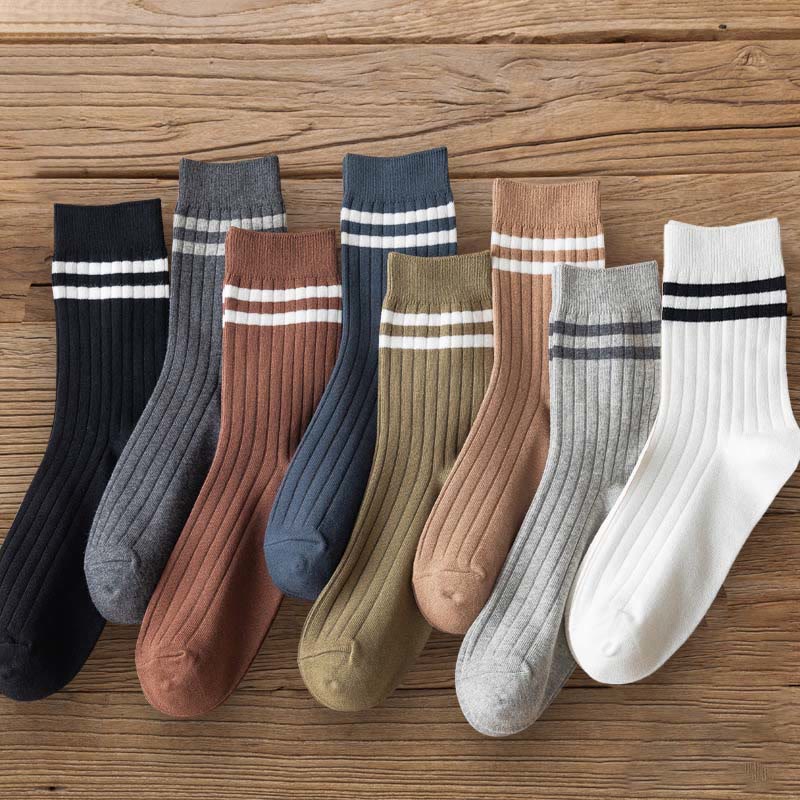 Chaussettes demi-taille douces rayées pour diabétiques (6 paires) - image 4