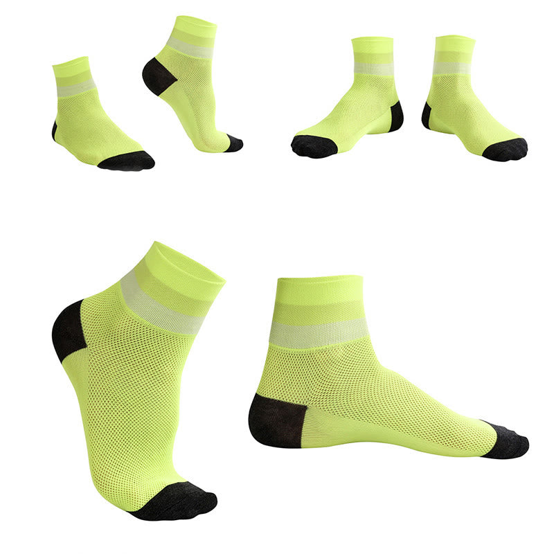 Chaussettes courtes respirantes couleur bonbon