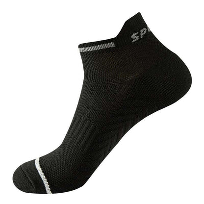 Chaussettes de compression rembourrées pour la course à pied (5 paires) - Noir - L - image 8