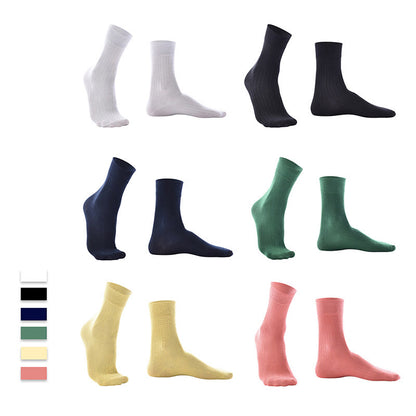 Chaussettes respirantes couleur bonbon (6 paires)