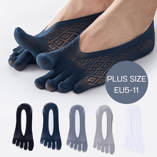 Chaussettes d'alignement des cinq orteils grande taille (6 paires)
