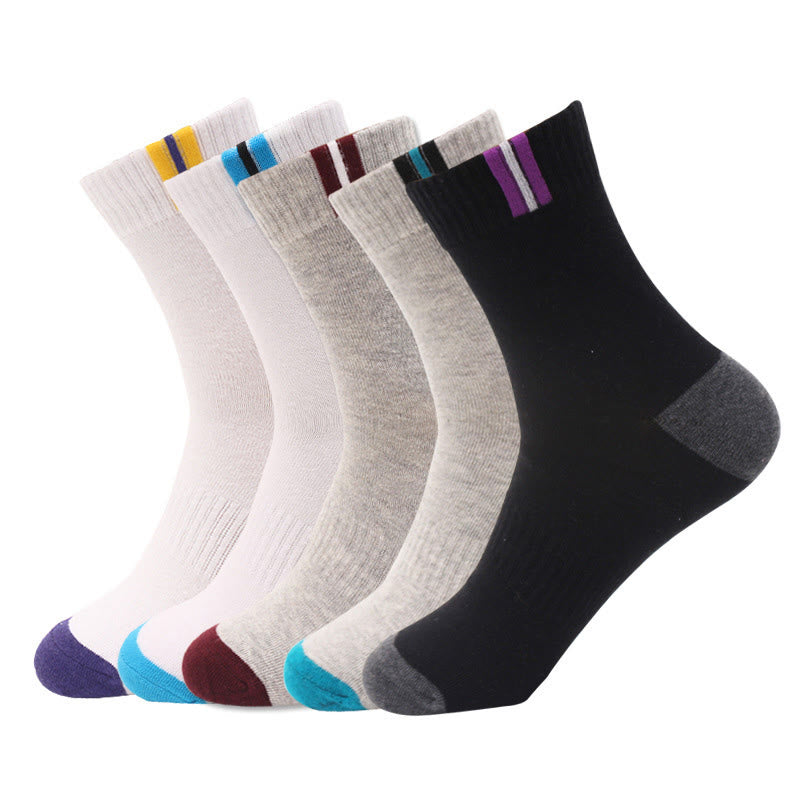 Chaussettes en coton respirant Plusock (3 paires) - 43-48 - Multicolore (5 paires) - image 0