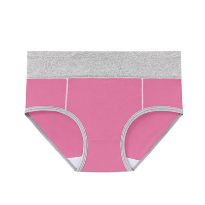 Culotte antibactérienne taille haute en coton grande taille (5 paires)