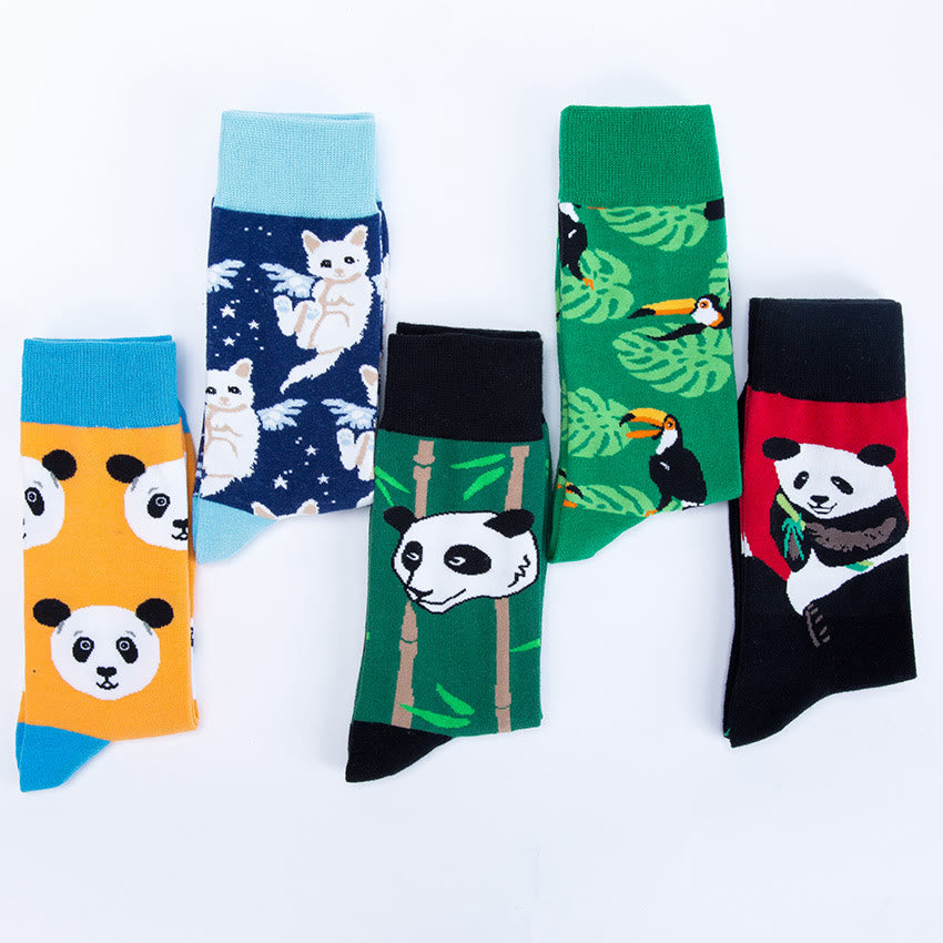 Chaussettes mignonnes Panda (5 paires) - image 8