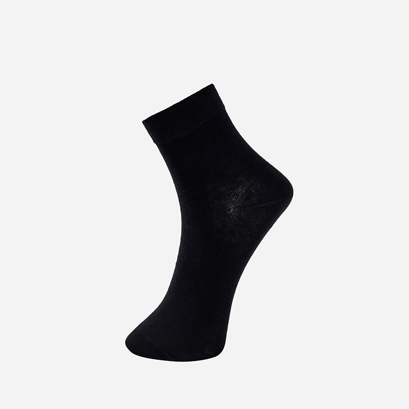 Chaussettes mi-mollet de couleur unie (8 paires) - 45-50 - Noir - Quart - image 13