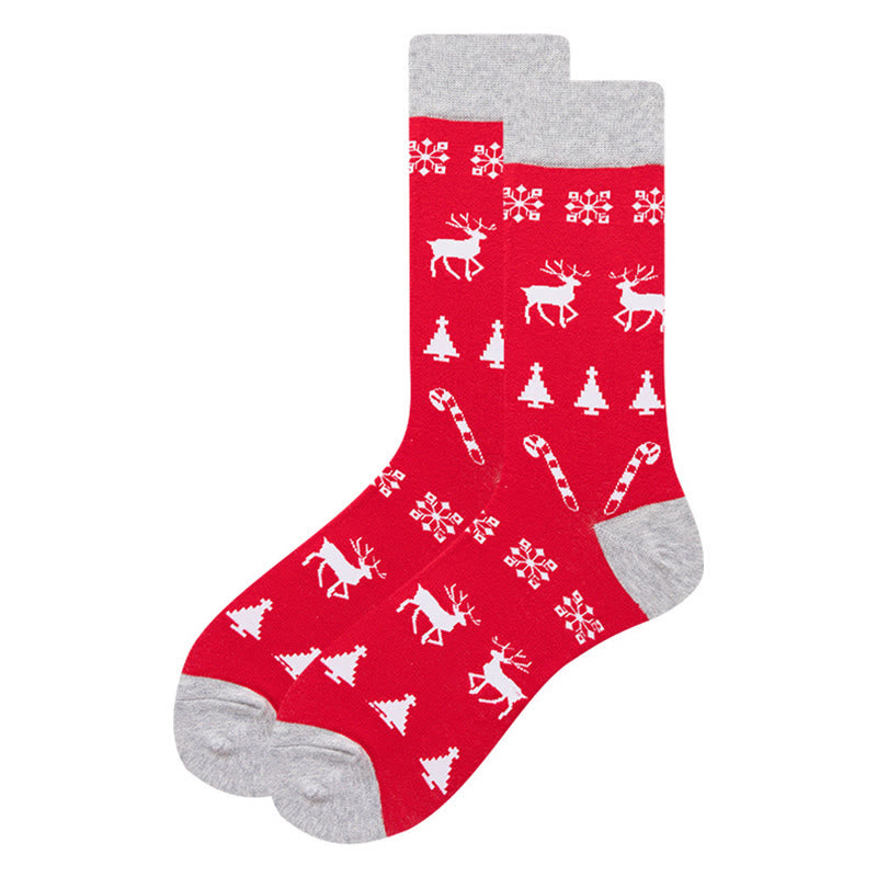 Chaussettes fantaisie extensibles de Noël (6 paires) - image 6