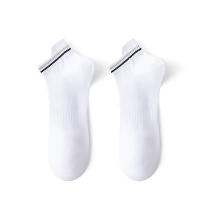 Chaussettes de sport anti-transpiration à rayures grande taille (5 paires)