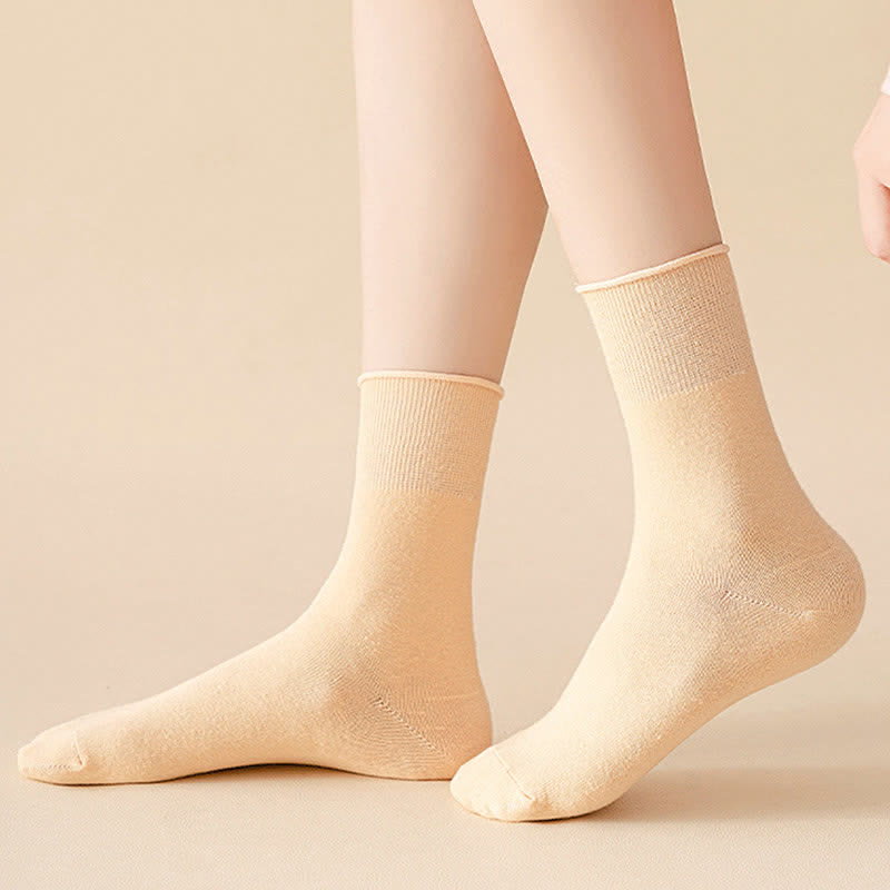 Chaussettes élastiques unies quart de tour (6 paires) - image 11