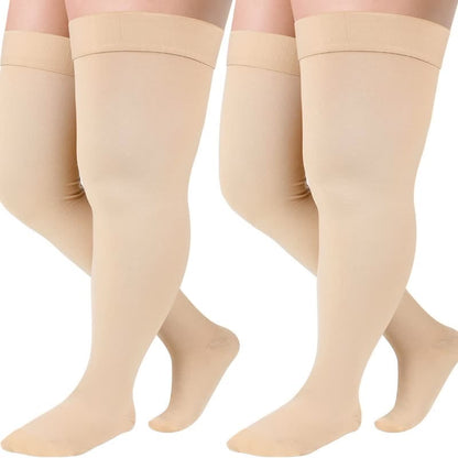 Chaussettes de compression antidérapantes grande taille