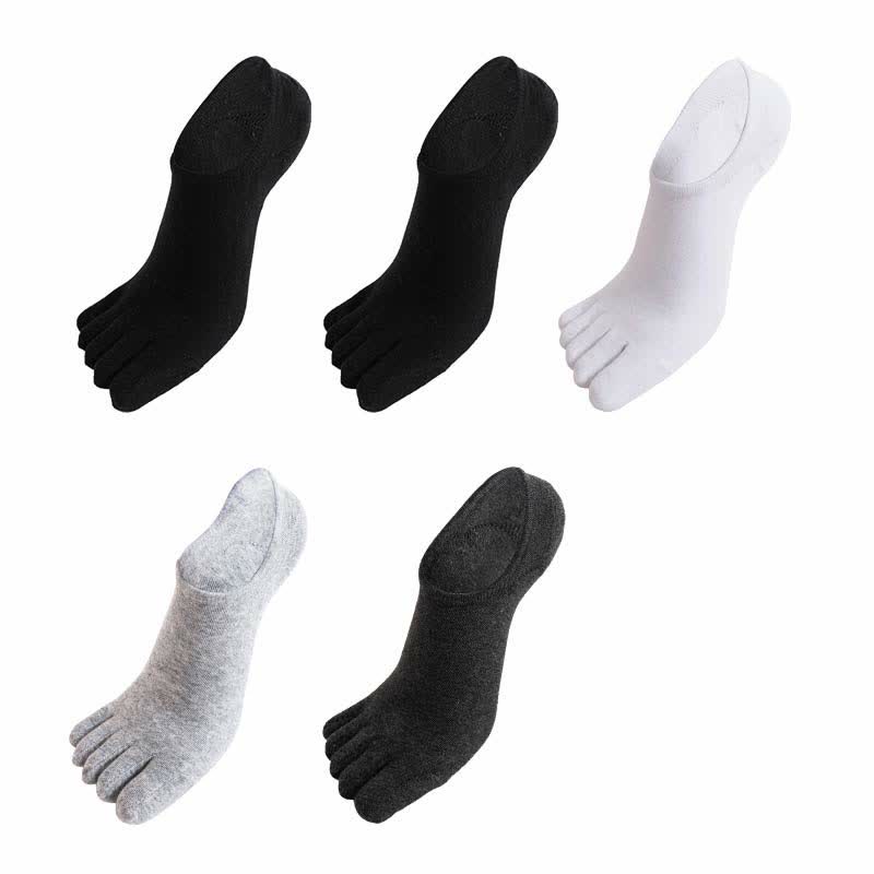 Chaussettes antibactériennes d'alignement à cinq orteils grande taille (5 paires)