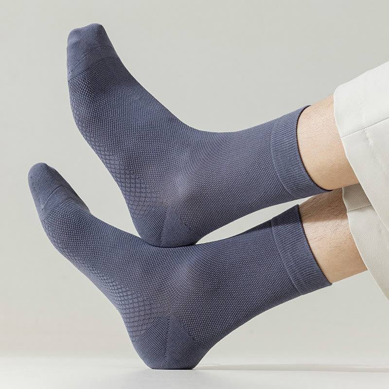 Chaussettes en maille de coton (5 paires) - image 6