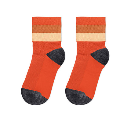 Chaussettes courtes respirantes couleur bonbon - Orange foncé - L/XL - image 22