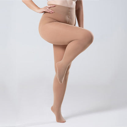 Collants anti-accrocs grande taille - Peau - Convient aux personnes de 132 à 198 lb - image 3
