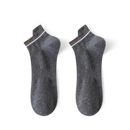 Chaussettes de sport anti-transpiration à rayures grande taille (5 paires)