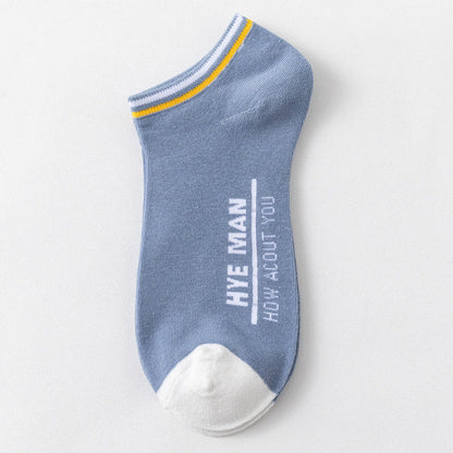 Chaussettes en coton à motif lettre et mollet large (3 paires)